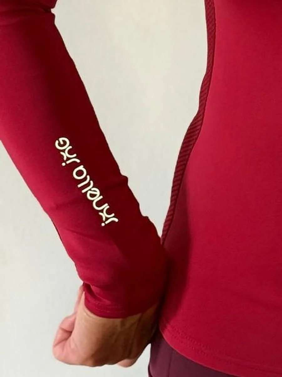 Aero Run Thermal Top - Crimson Red - side