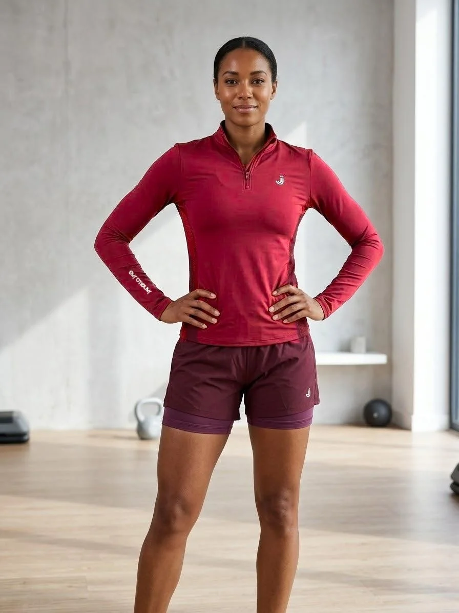 Aero Run Thermal Top - Crimson Red