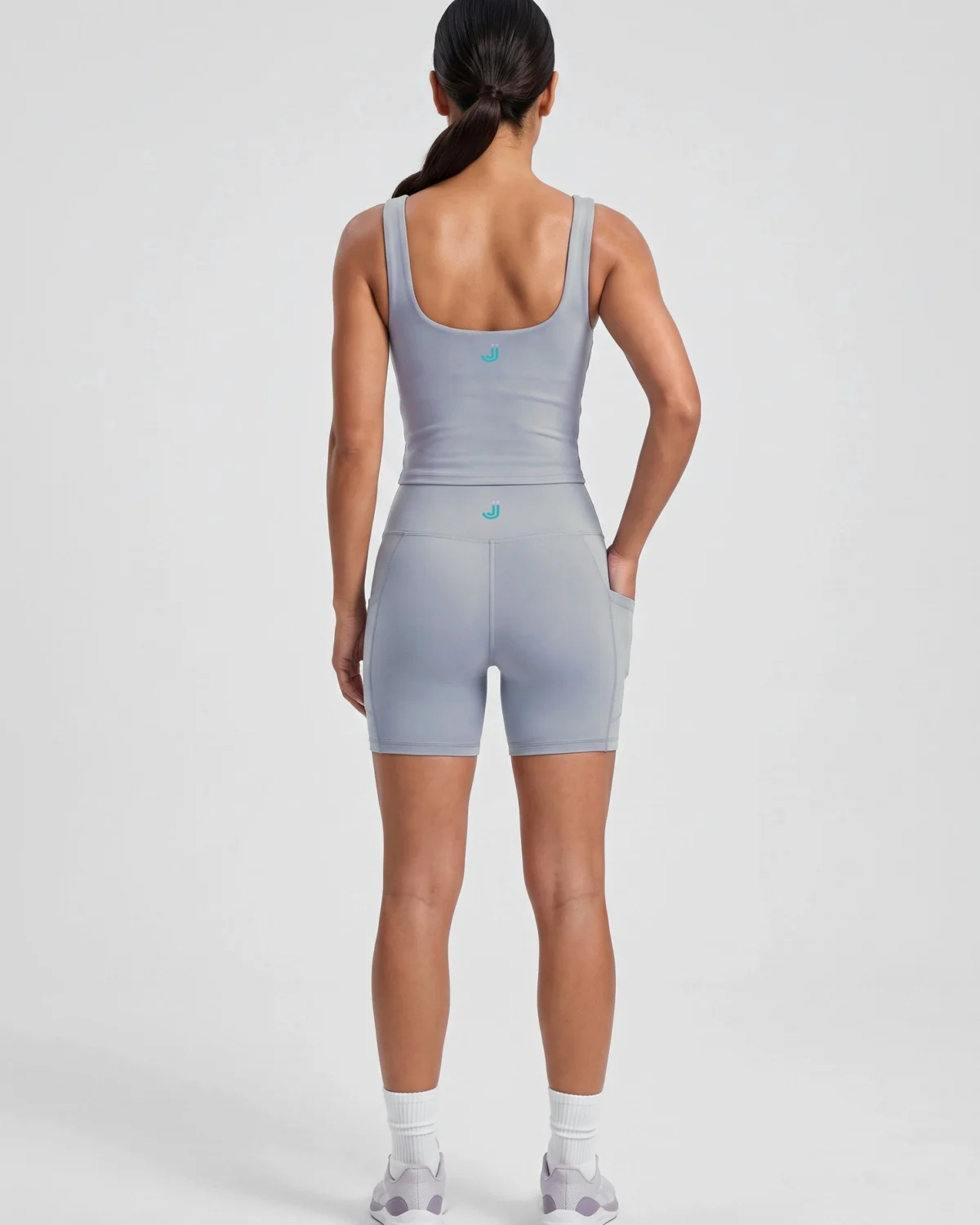 Aero Run Bra Vest - Blue/Grey - back