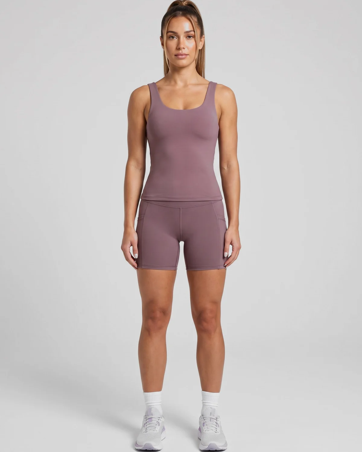 Aero Run Bra Vest - Pink/Purple - front