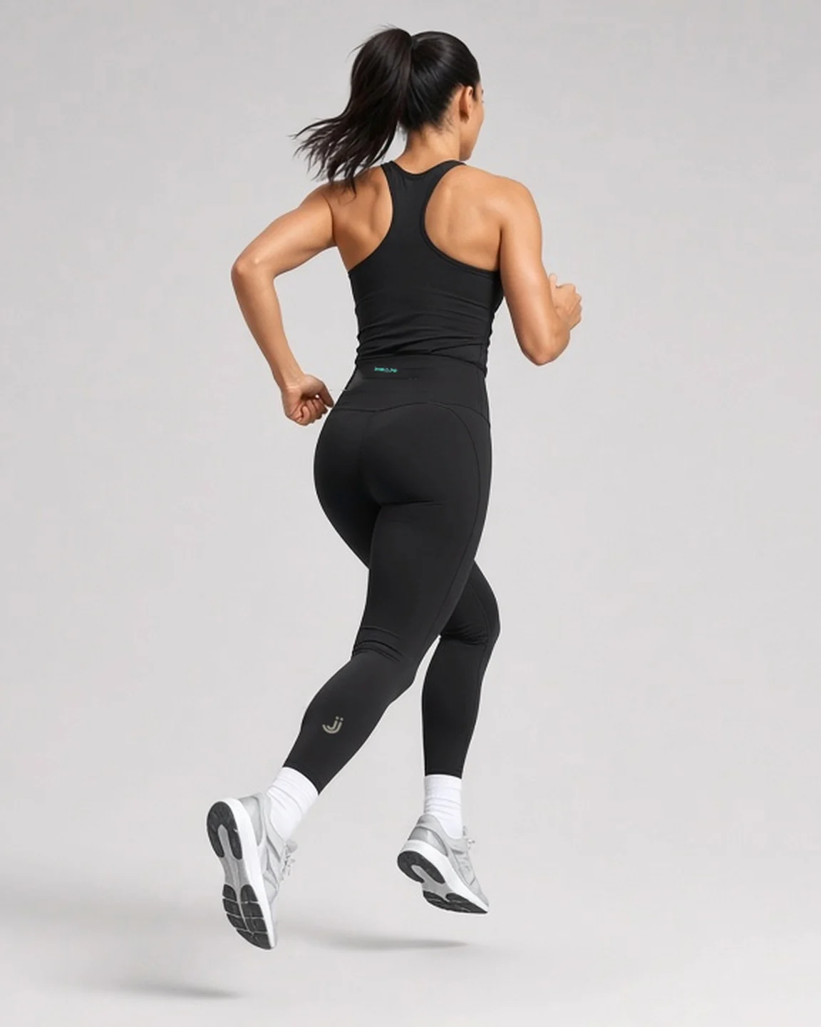 Aero Run Leggings - Black - side