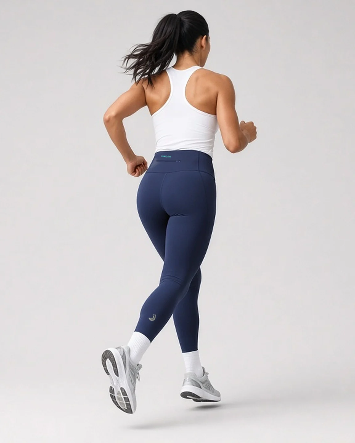 Aero Run Leggings - Navy - side