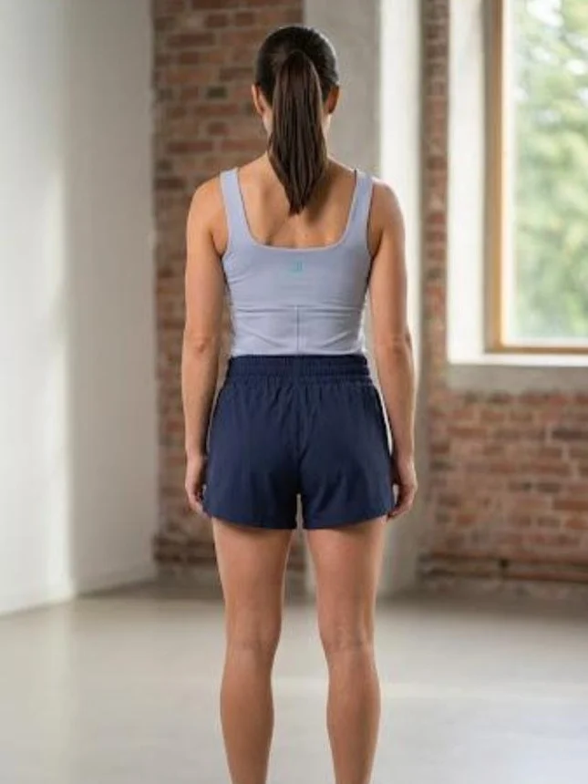 Aero Run Running Shorts - Navy - back