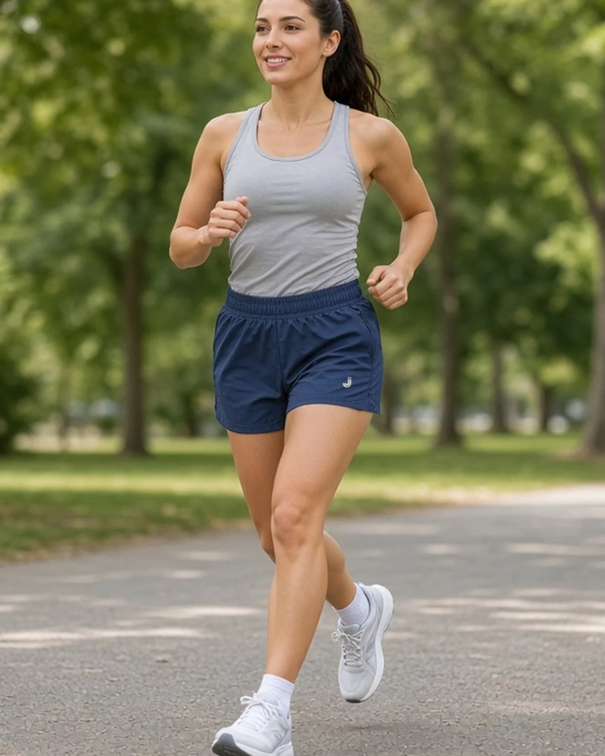 Aero Run Running Shorts - Navy - front